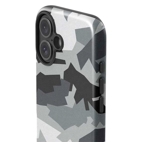 Urban Camouflage Black iPhone 16 Impact Case